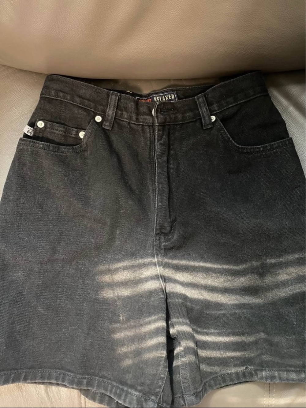 Black Denim Shorts